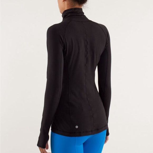 Lululemon Run Speedy Turtleneck Thumb holes Black Sz 6 Activewear Running Gym - Picture 11 of 15
